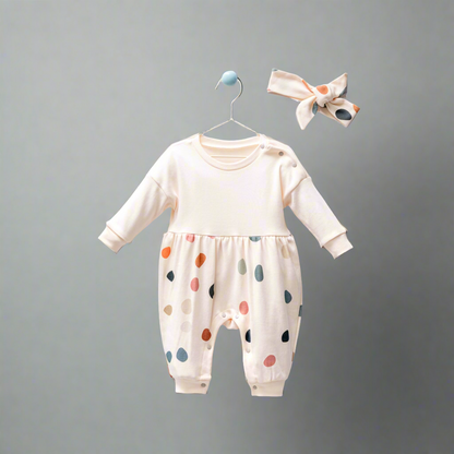 Romper & Headband set - Little confetti