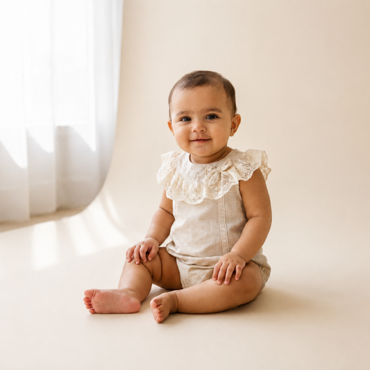 The Bow-tiful Lace Romper