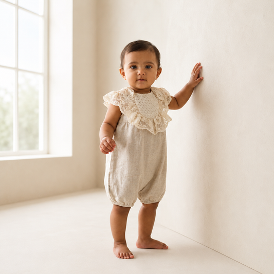 Laced Up Romper