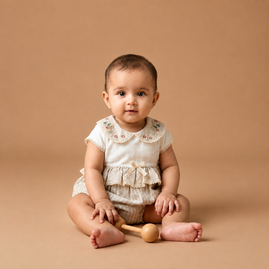 The Story Collar Romper