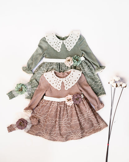 Cozy Floral Knit Dress