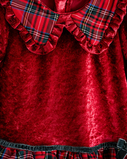 Twirling in Velvet & Checks