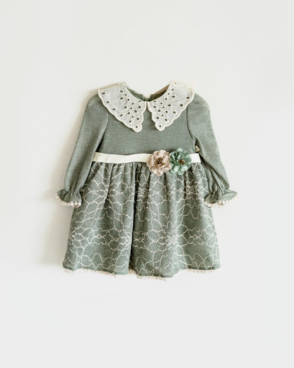Cozy Floral Knit Dress