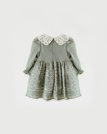 Cozy Floral Knit Dress