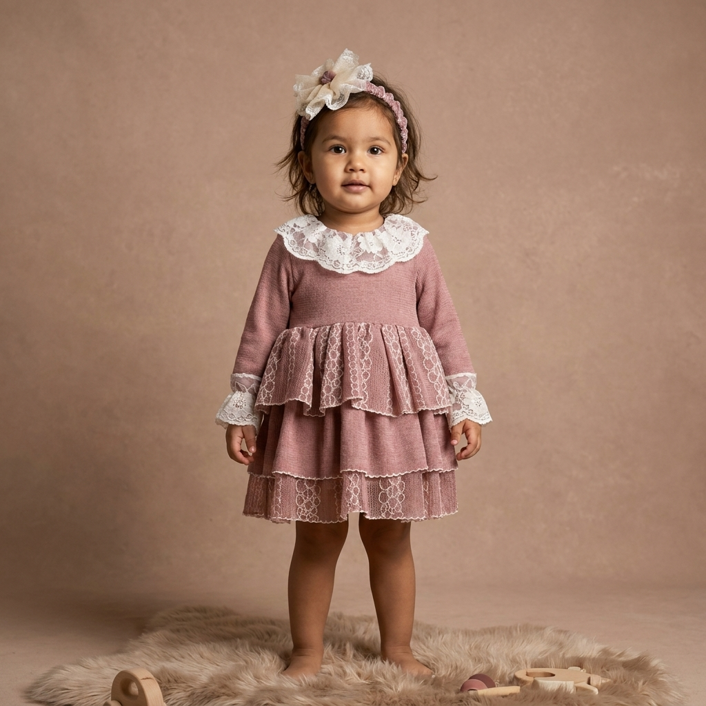 Blushing Bloom Cascading Gown