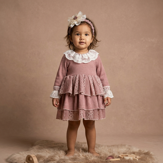 Blushing Bloom Cascading Gown
