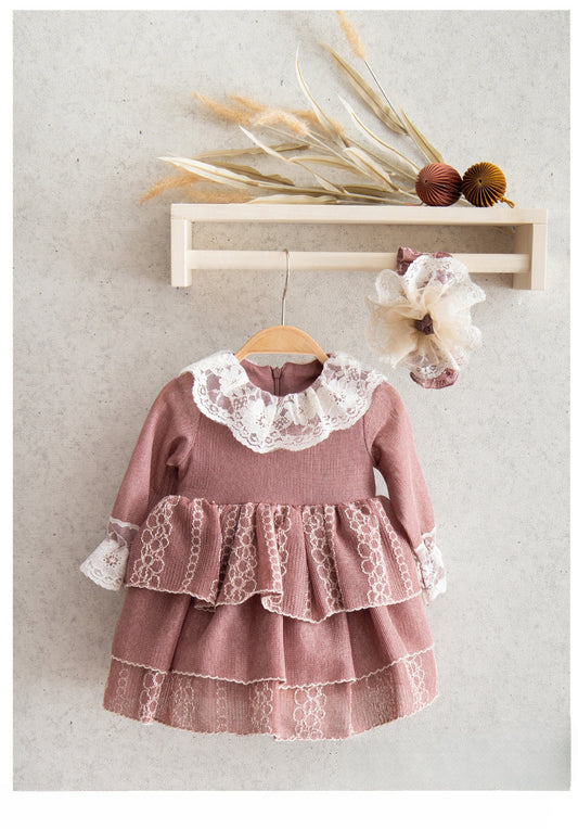 Blushing Bloom Cascading Gown