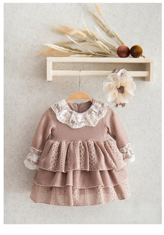 Blushing Bloom Cascading Gown