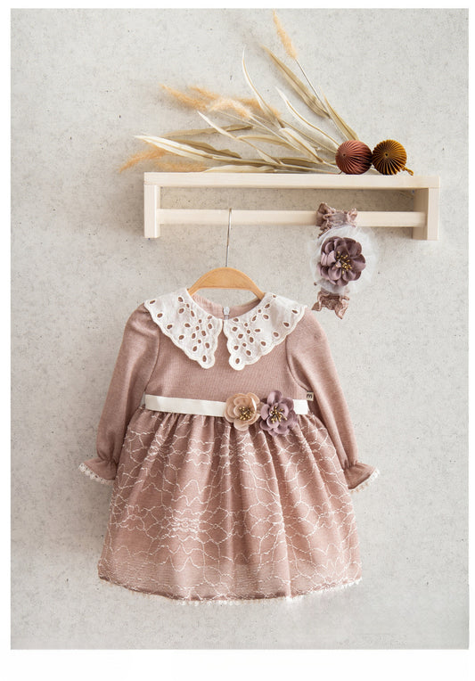 Cozy Floral Knit Dress