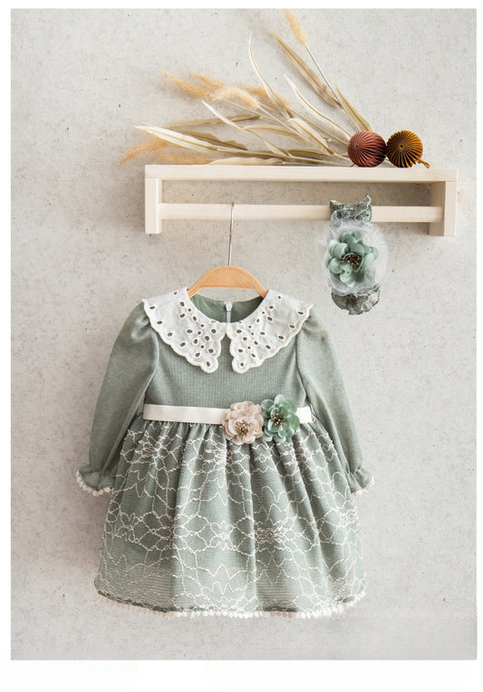 Cozy Floral Knit Dress